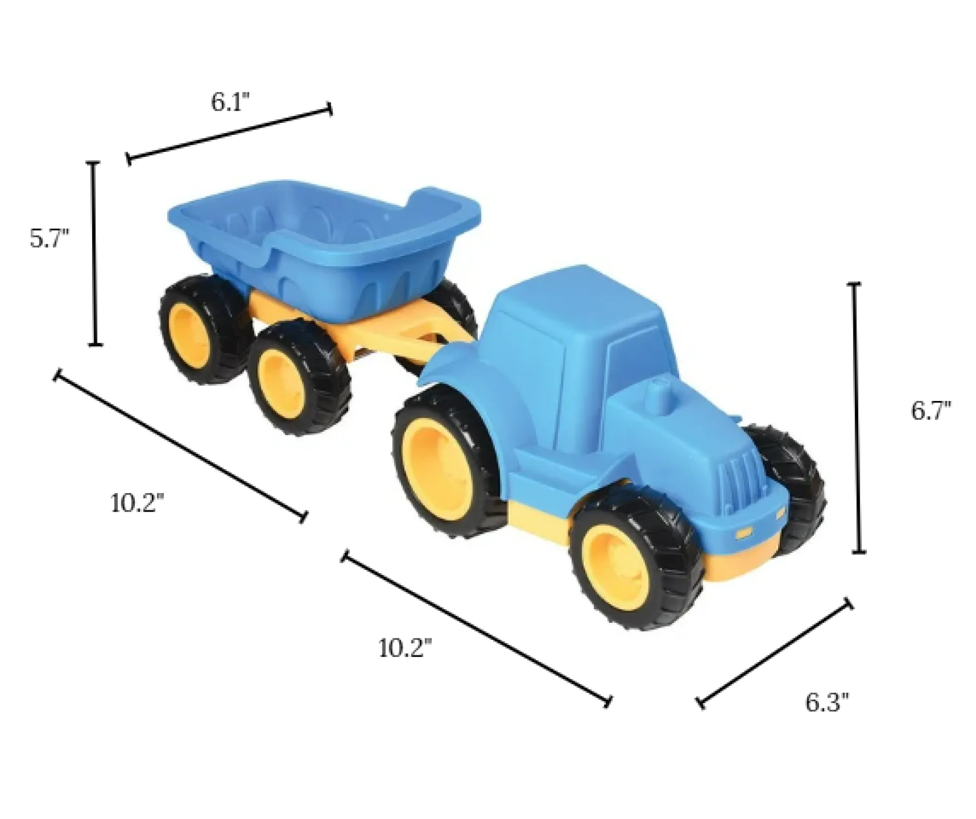 Toddler Tough Truck with Trailer | Classroom-Grade Construction Vehicle for Early Learners