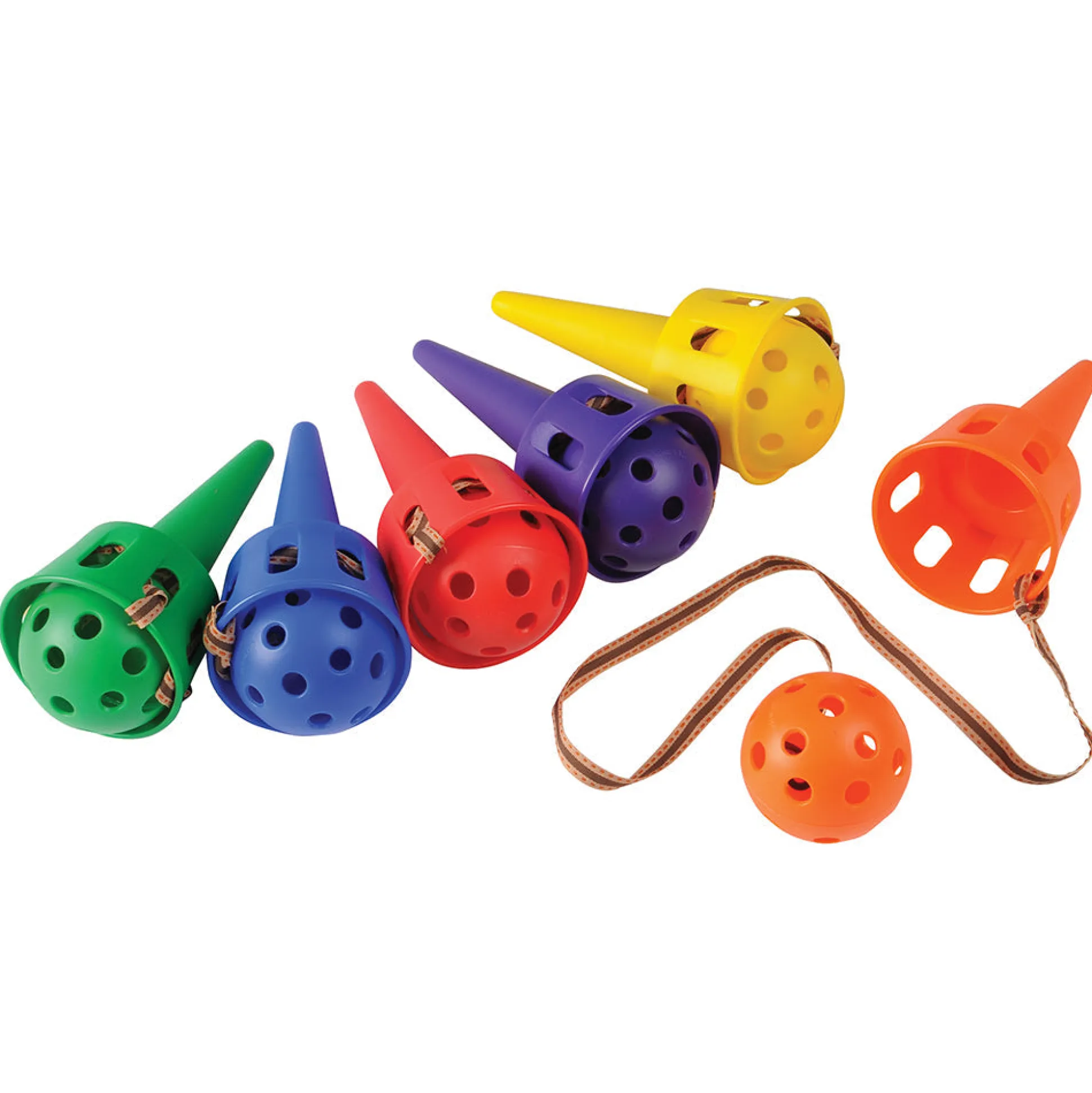 Toss-N-Catch Cups Set | 6-Piece Durable Coordination & Motor Skills Game