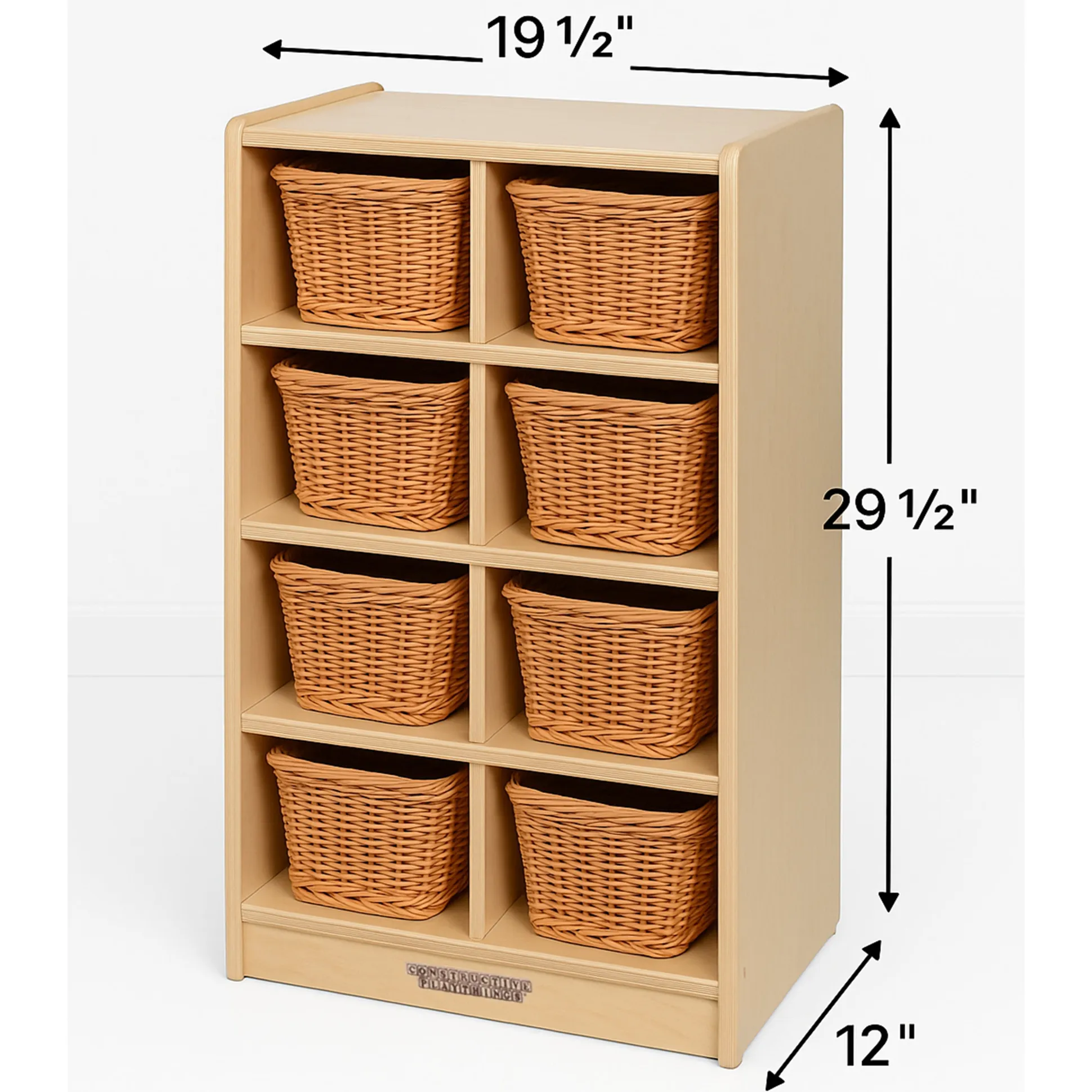 8 Tote Birch Storage Shelf | Durable Classroom Organization