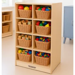 8 Tote Birch Storage Shelf | Durable Classroom Organization