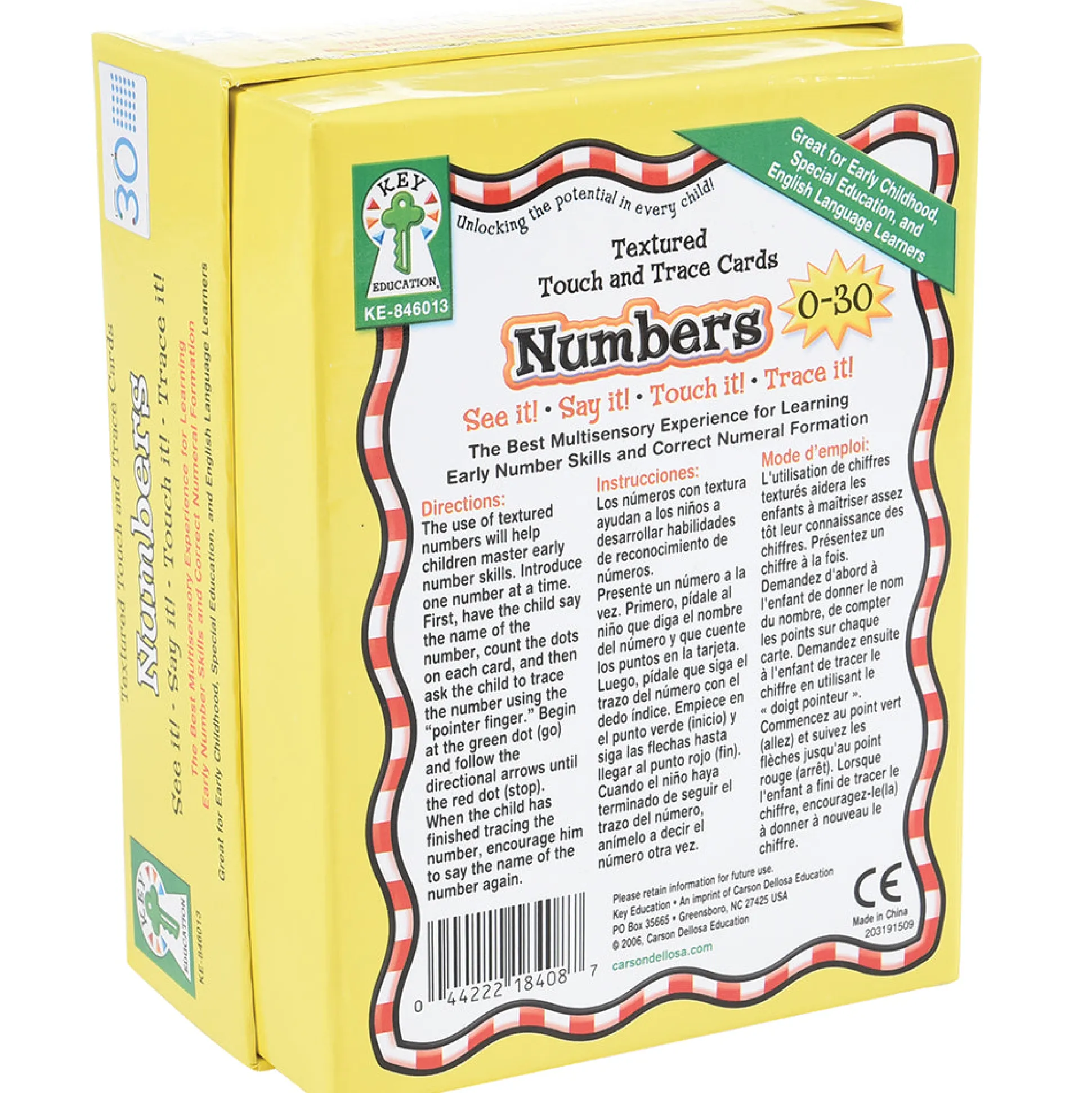 Touch & Trace Numbers Cards