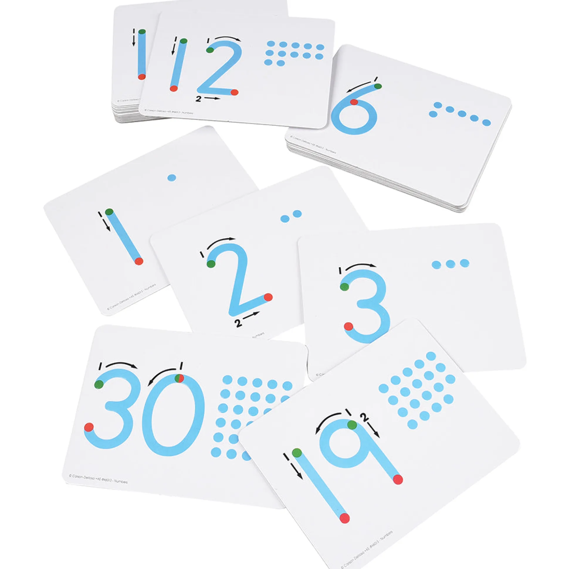 Touch & Trace Numbers Cards