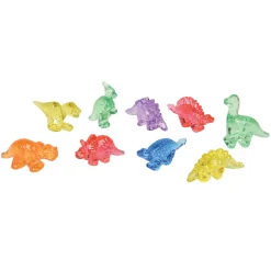 Translucent Dino Counters | 60-Piece Light Table Dinosaur Math, STEM & Sensory Manipulative Set