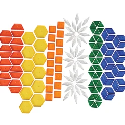 Translucent Light Table Pattern Blocks | 147-Piece Creative STEM Learning Set
