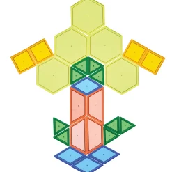 Translucent Light Table Pattern Blocks | 147-Piece Creative STEM Learning Set