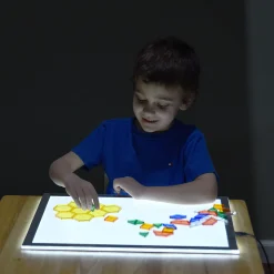 Translucent Light Table Pattern Blocks | 147-Piece Creative STEM Learning Set