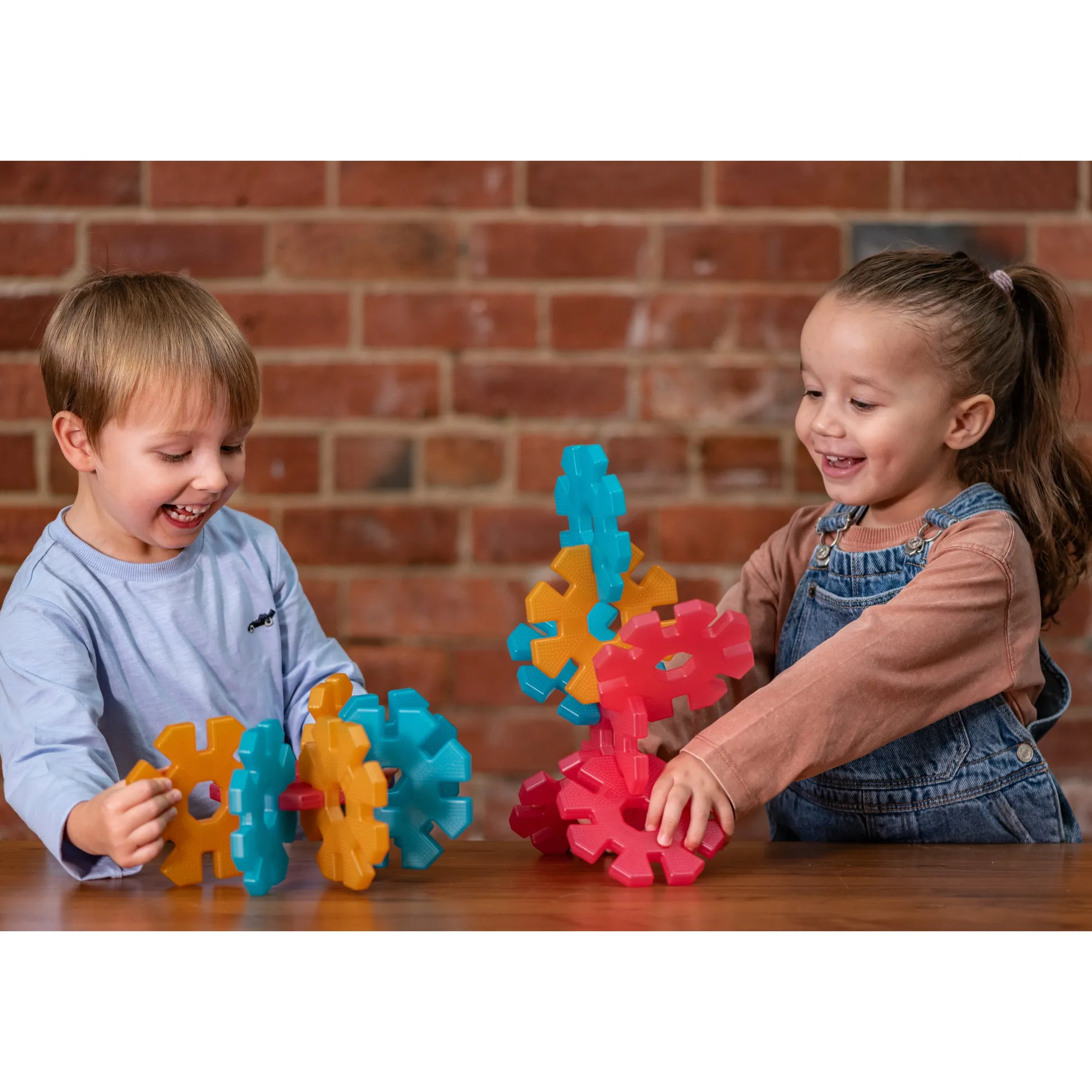 Translucent My First Octoplay Class Set | Toddler Construction & STEM Building Toy with 40 Interlocking Pieces