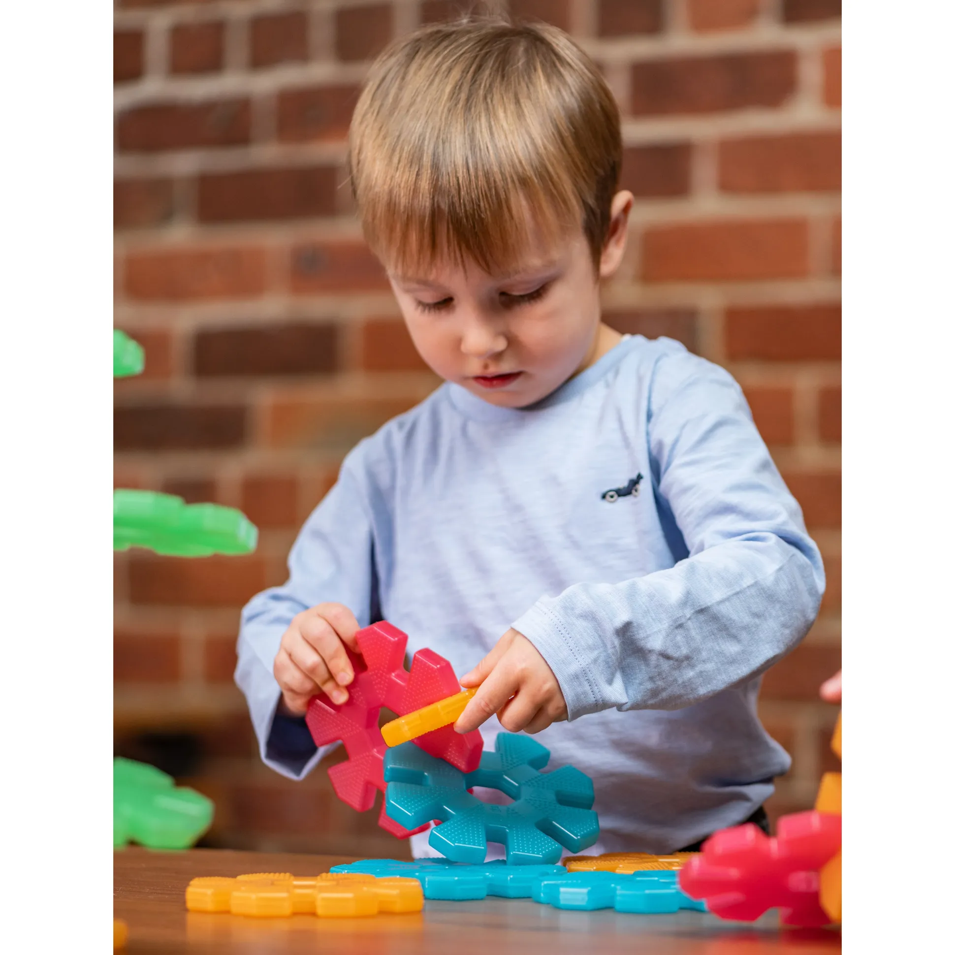 Translucent My First Octoplay Class Set | Toddler Construction & STEM Building Toy with 40 Interlocking Pieces