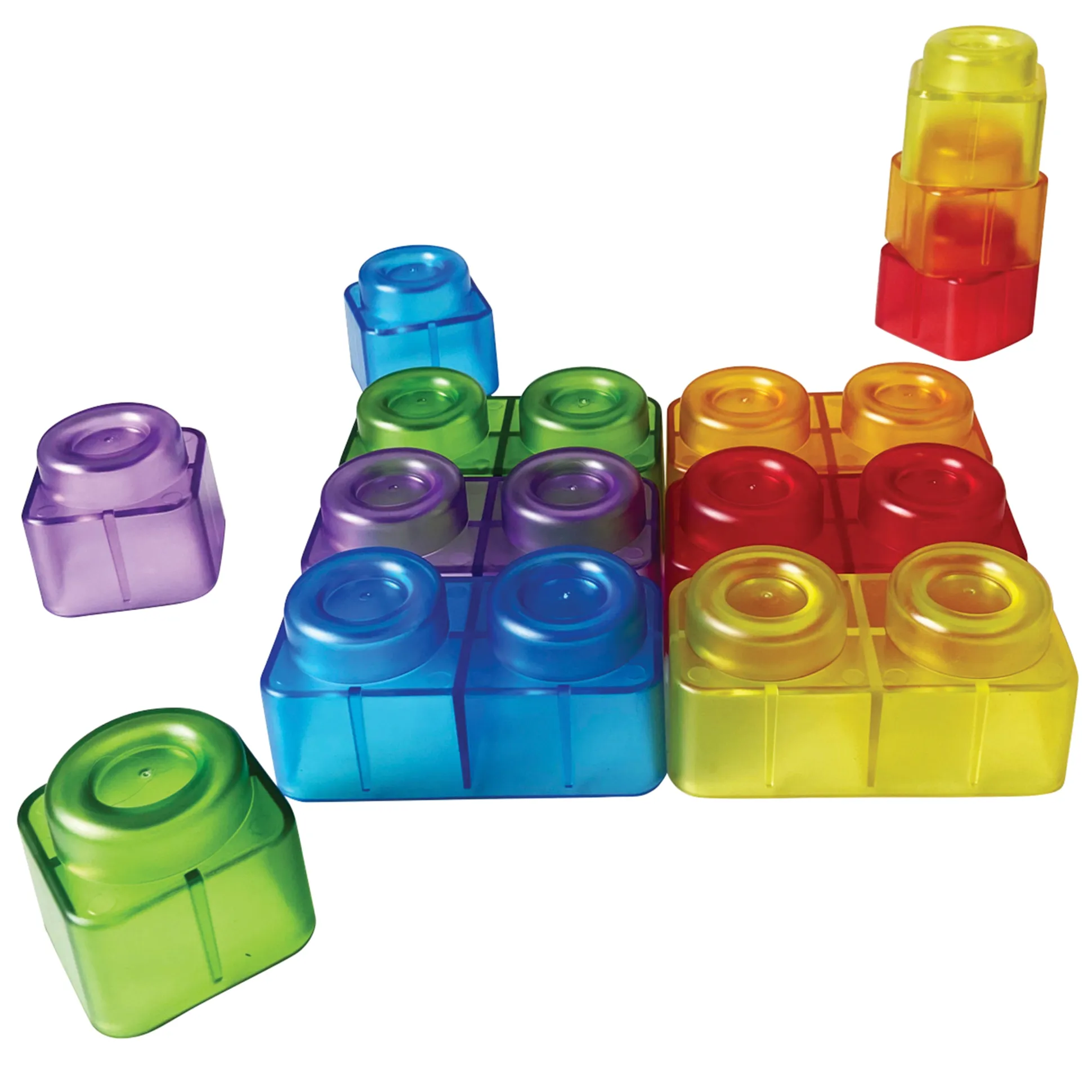 Translucent Soft Blocks | 48-Piece Lightweight Sensory Building Set