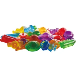 Translucent Space Counters Set | 36 Piece STEM Math Manipulatives with Astronaut, Rocket & UFO Designs