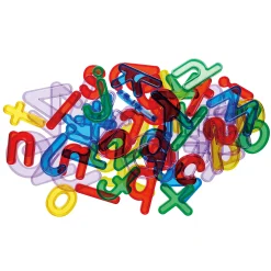 Translucent Spelling Set | 92 Piece Alphabet Letter Manipulatives with Uppercase & Lowercase Letters