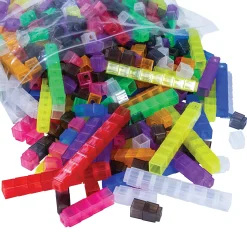 Translucent Stacking Counting Cubes | 100-Piece Interlocking Math, Sorting & Light Table Manipulative Set