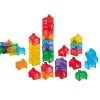 Translucent Stacking Houses | 55-Piece Light Table Construction & Early Math Set