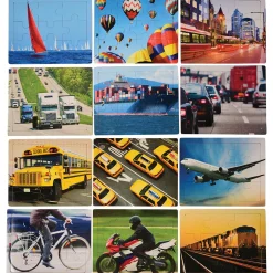 Transportation Puzzles Set