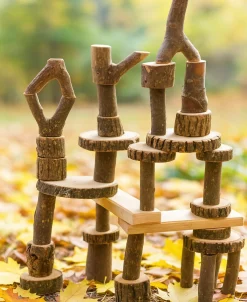 Tree Blocks with Bark | 36-Piece Eco-Friendly Set