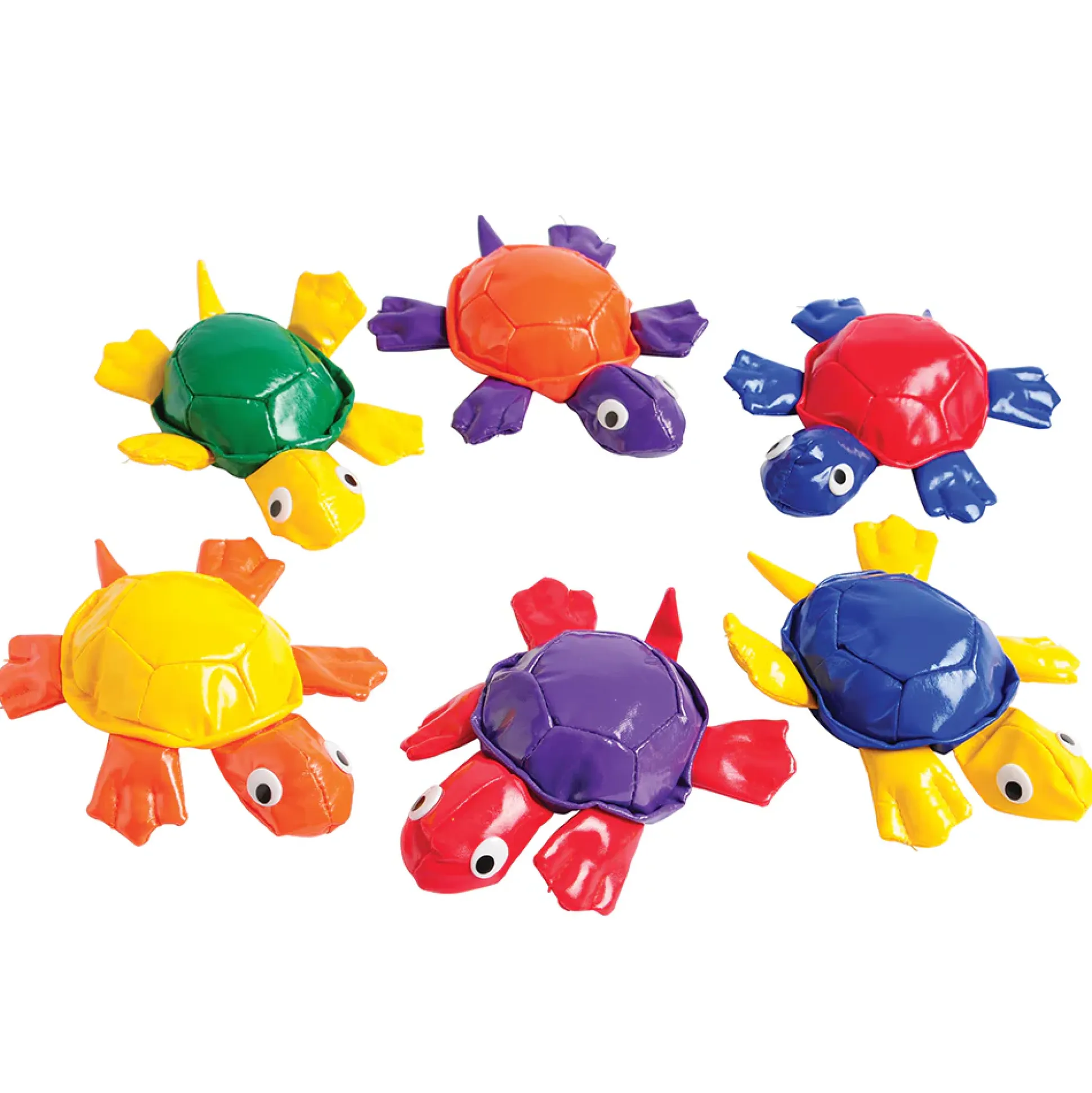 Turtle-Shaped Vinyl Beanbags | Set of 6 | All Ages