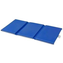 2" Two-Tone Deluxe Rest Mat | Folding Preschool Nap Mat with Thick Foam Cushioning