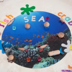 Under The Sea Sensory Play Mat for Light Tables