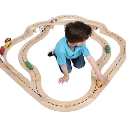 Unit Block Roadway Car Track Set