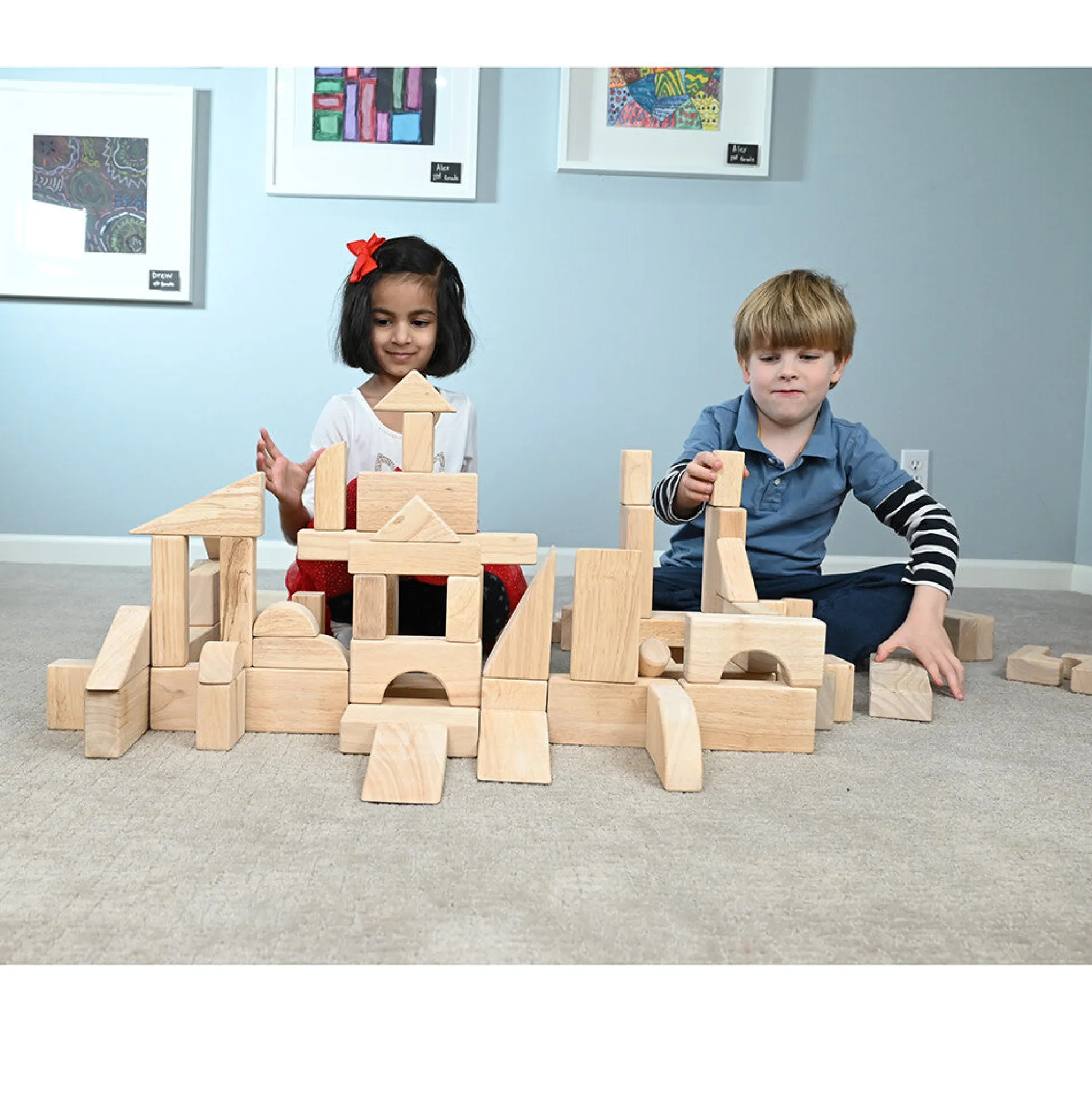 Unit Blocks | Super Saver Classroom Blocks - Set of 82 Blocks