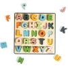 Uppercase Alphabet Wooden Puzzle | 26 Piece ABC Learning Board with Color-Matched Letters