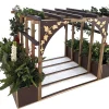 Vine House With 2 Planters