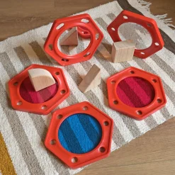Visual Explorers Sensory Toy Set | 5 Colorful Frames with Mirrors & Acrylic Panels