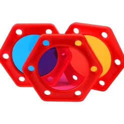 Visual Explorers Sensory Toy Set | 5 Colorful Frames with Mirrors & Acrylic Panels