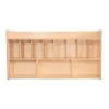 Wall Mounted Eight Cubby Diaper Cabinet | Birch Plywood Storage Organizer with Adjustable Dividers & Non-Toxic Finish