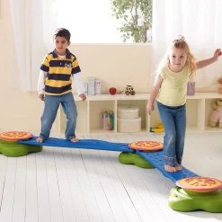 Water Lily Balance Path Set with Stackable Islands & Bridges | 6-Piece Modular Balance & Gross Motor Play System