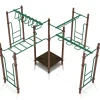 Waverly Woods Overhead Climber Playground Set | Multi-Directional Upper Body Fitness Structure for Ages 5–12