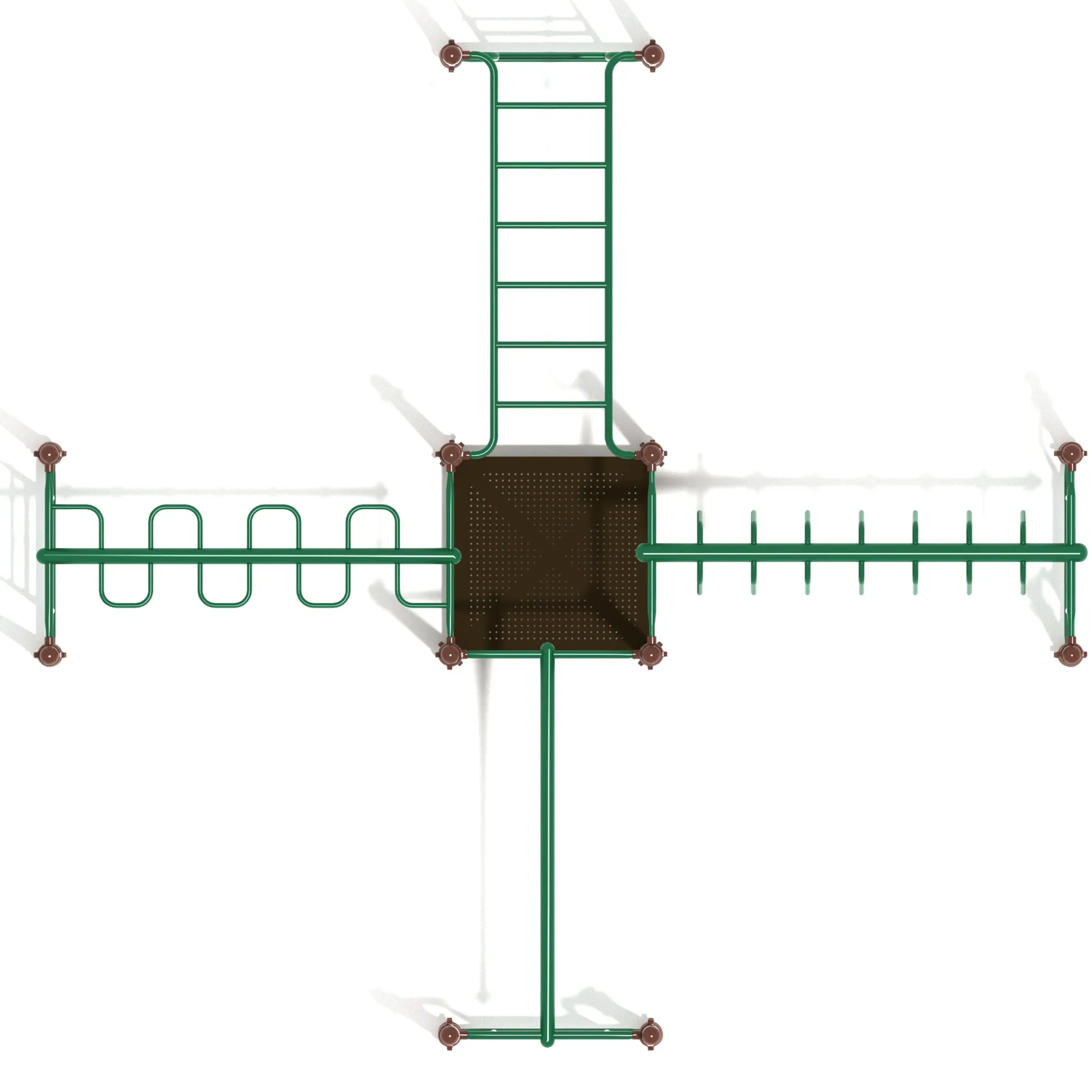 Waverly Woods Overhead Climber Playground Set | Multi-Directional Upper Body Fitness Structure for Ages 5–12