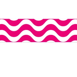 Wavy Bulletin Board Border Trimmers - Pink