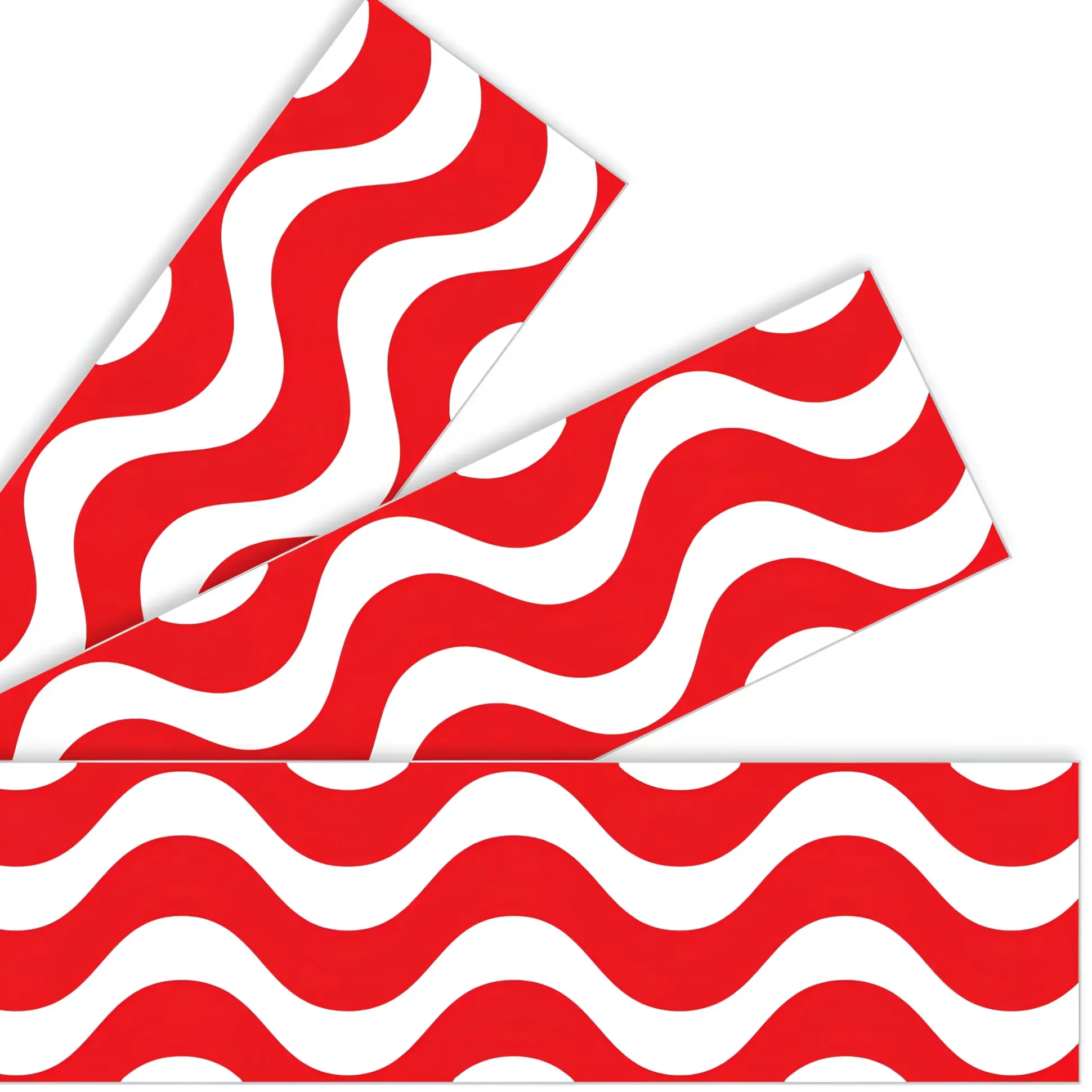 Wavy Bulletin Board Border Trimmers - Red