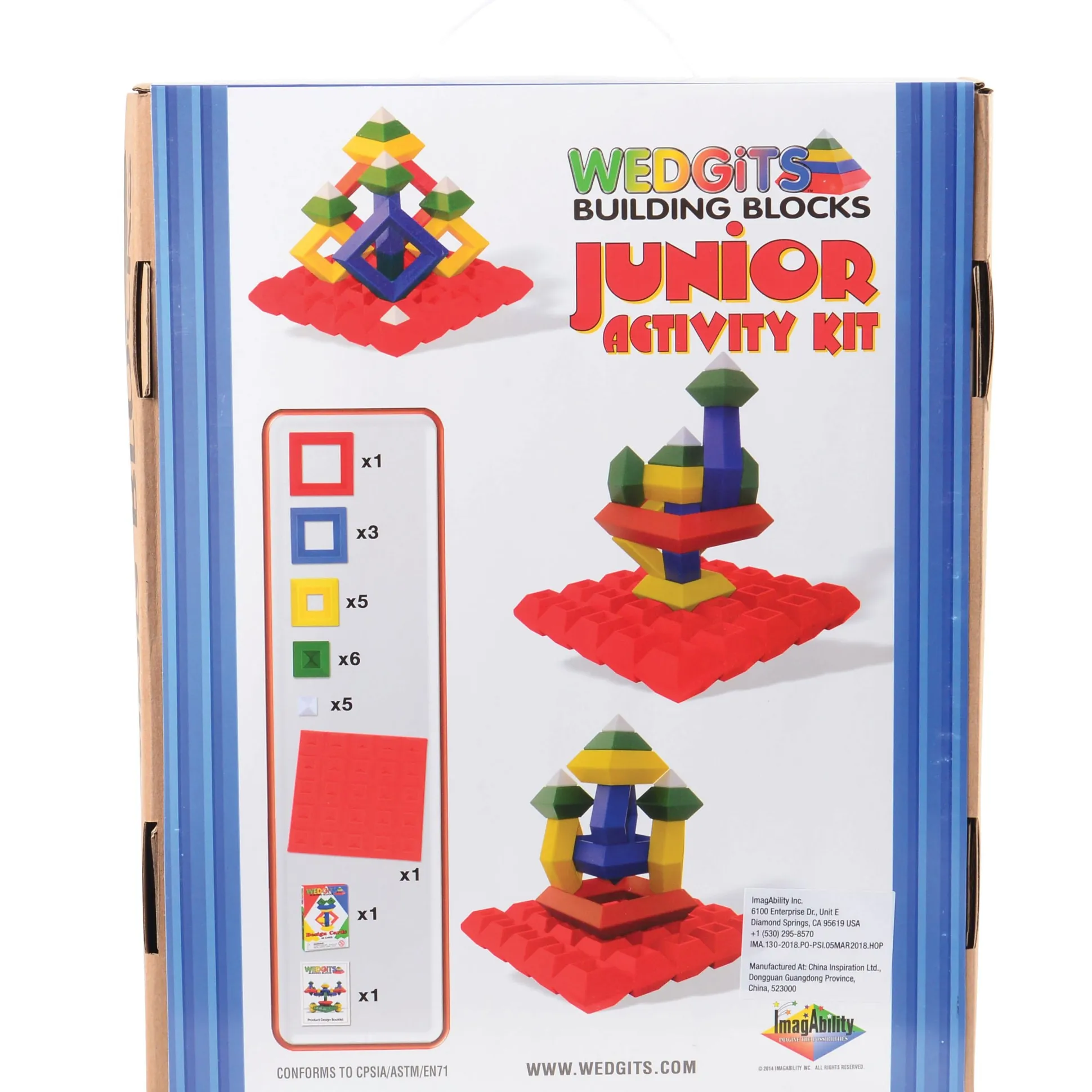 WEDGiTS® Junior Activity Kit – 20 Piece STEM Building Set Wedgits