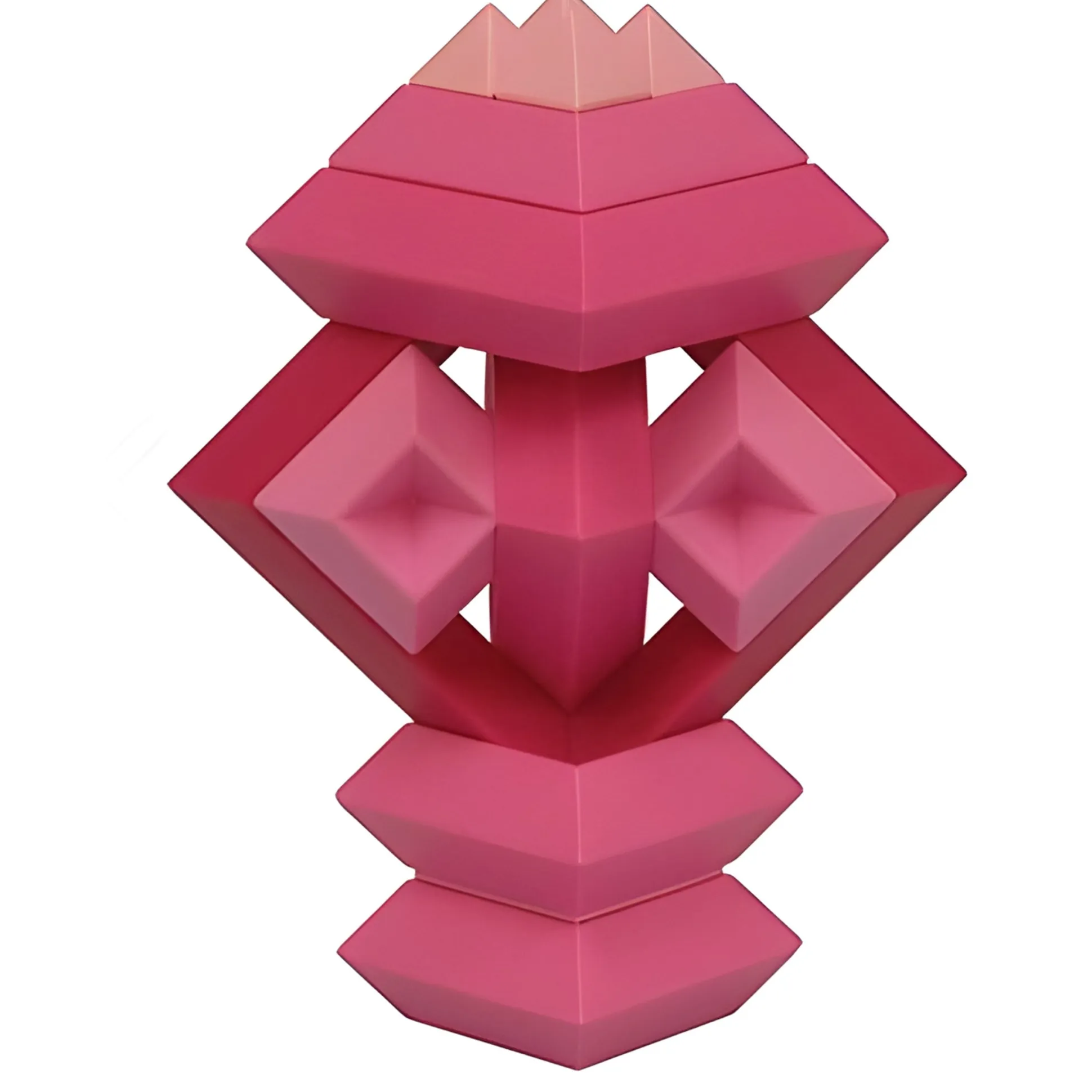 WEDGiTS Pink Building Set – 15 Piece Creative Construction