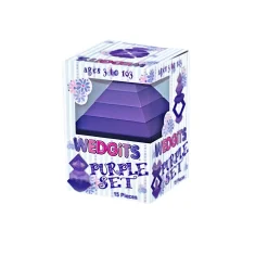 WEDGiTS Purple Building Set – 15 Piece Creative Construction - Wedgits