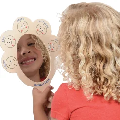 What Are You Feeling? Emotion Mirrors with Write & Wipe Surface | Set of 2