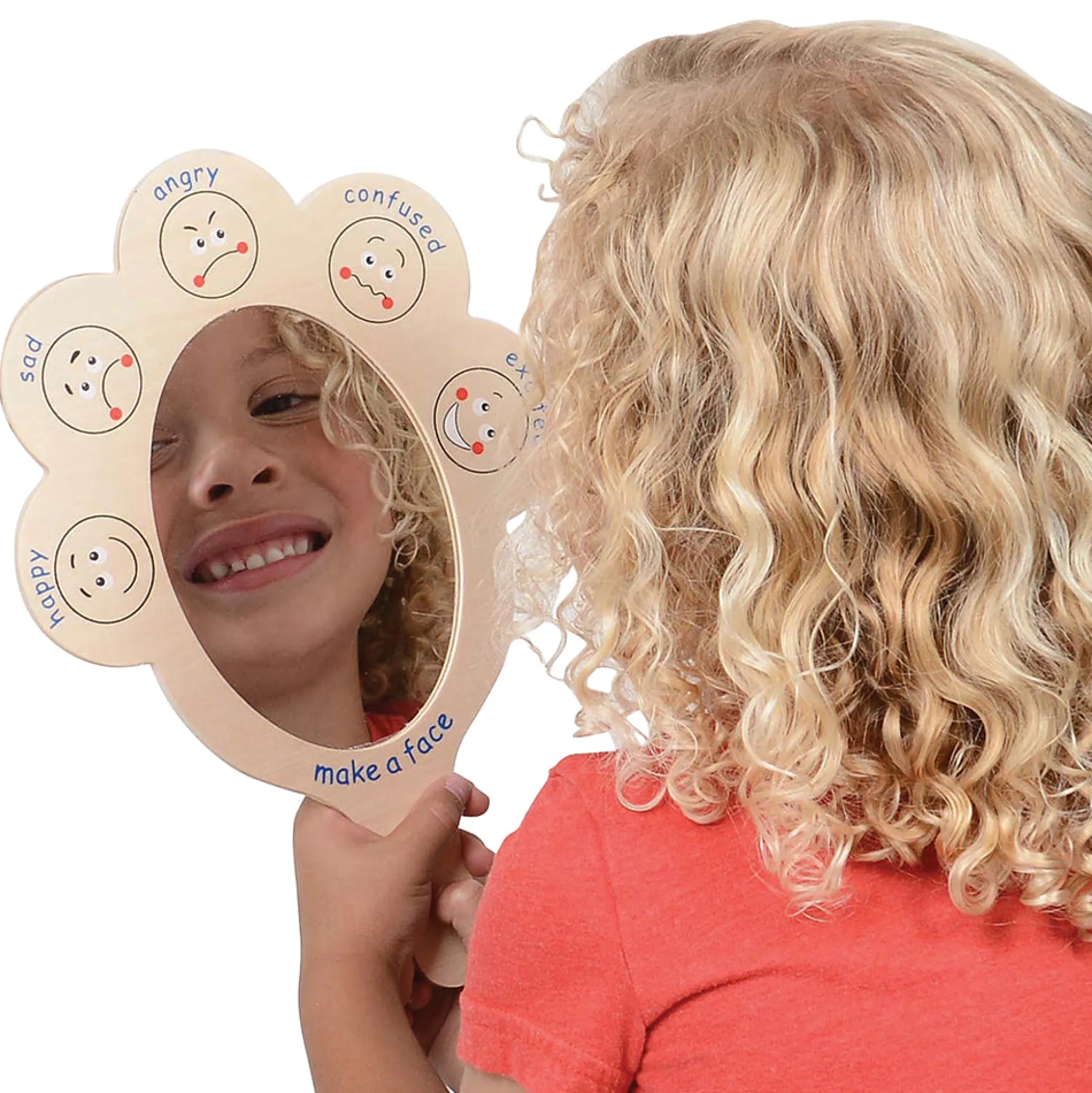 What Are You Feeling? Emotion Mirrors with Write & Wipe Surface | Set of 2