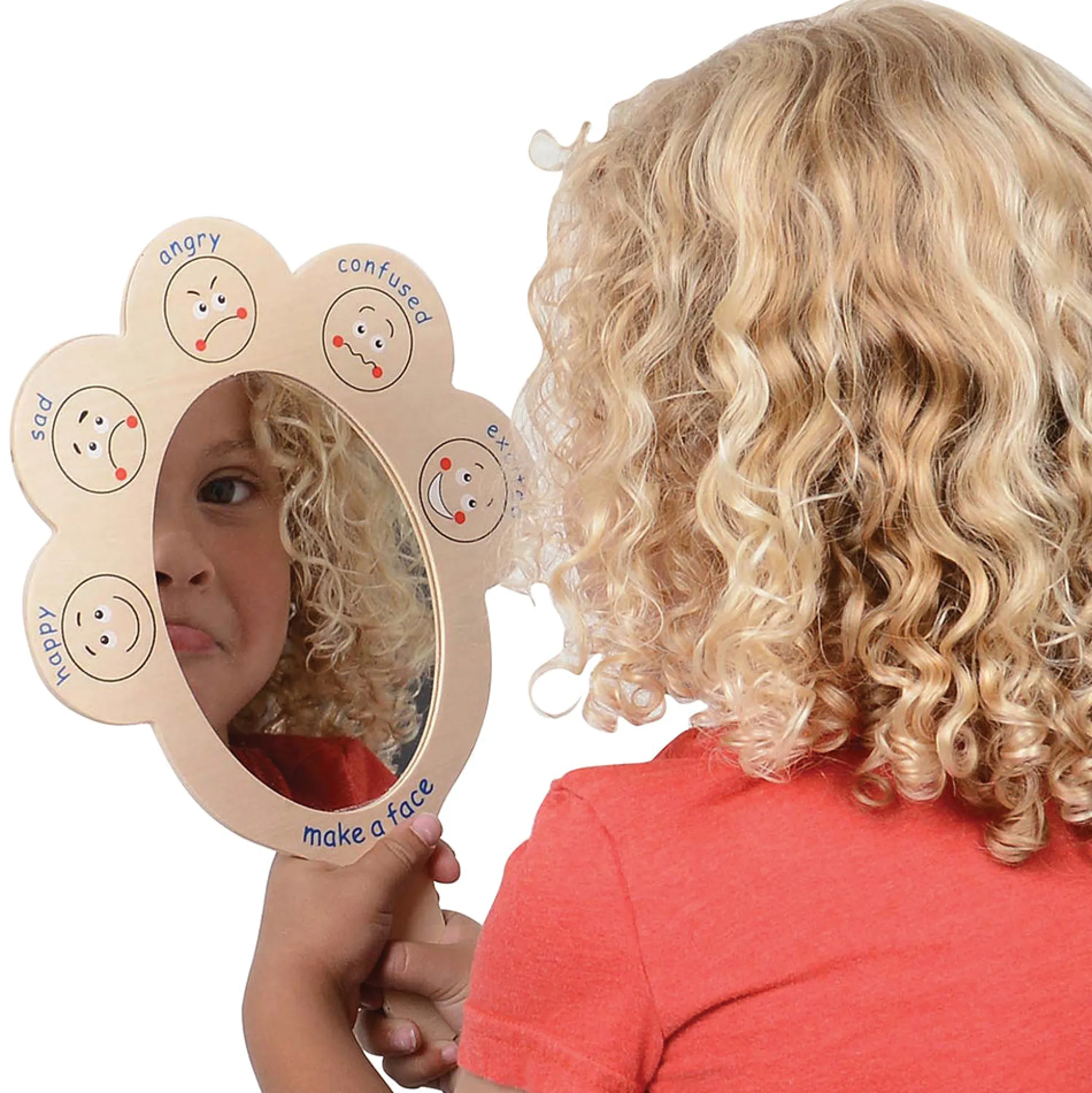 What Are You Feeling? Emotion Mirrors with Write & Wipe Surface | Set of 2