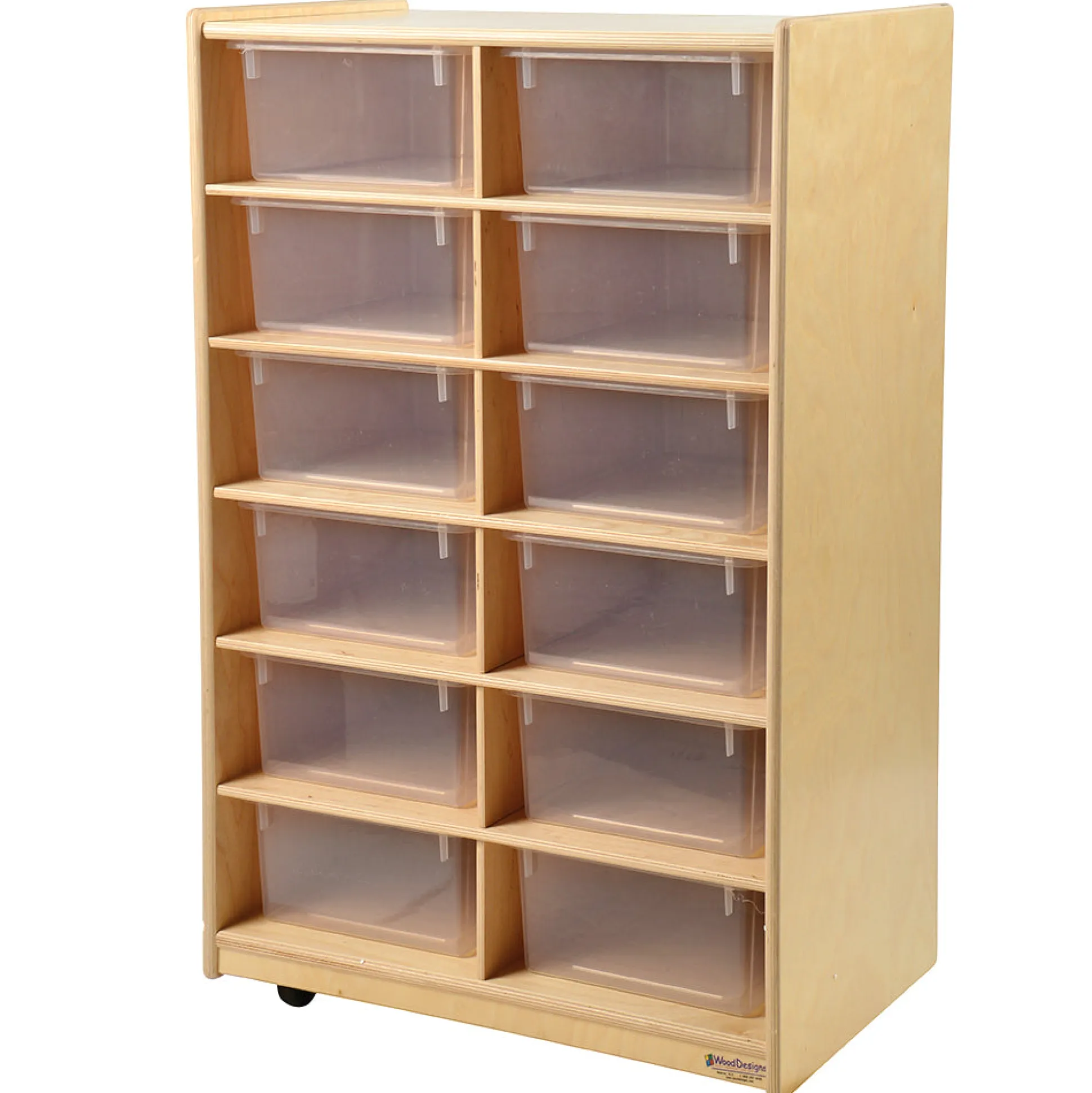 Wheeled Tote Unit With Jumbo Storage Totes