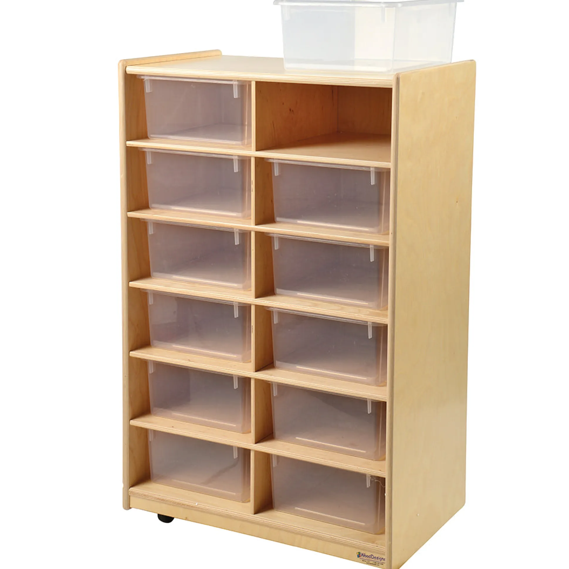 Wheeled Tote Unit With Jumbo Storage Totes