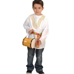 White and Rainbow Festival Top | Latin American Heritage