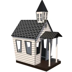 White Chapel Outdoor Playhouse | Preschool Dramatic Play Space