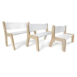 Whitney Plus 12″H Contoured Children’s Bench | Functional Classroom Seating