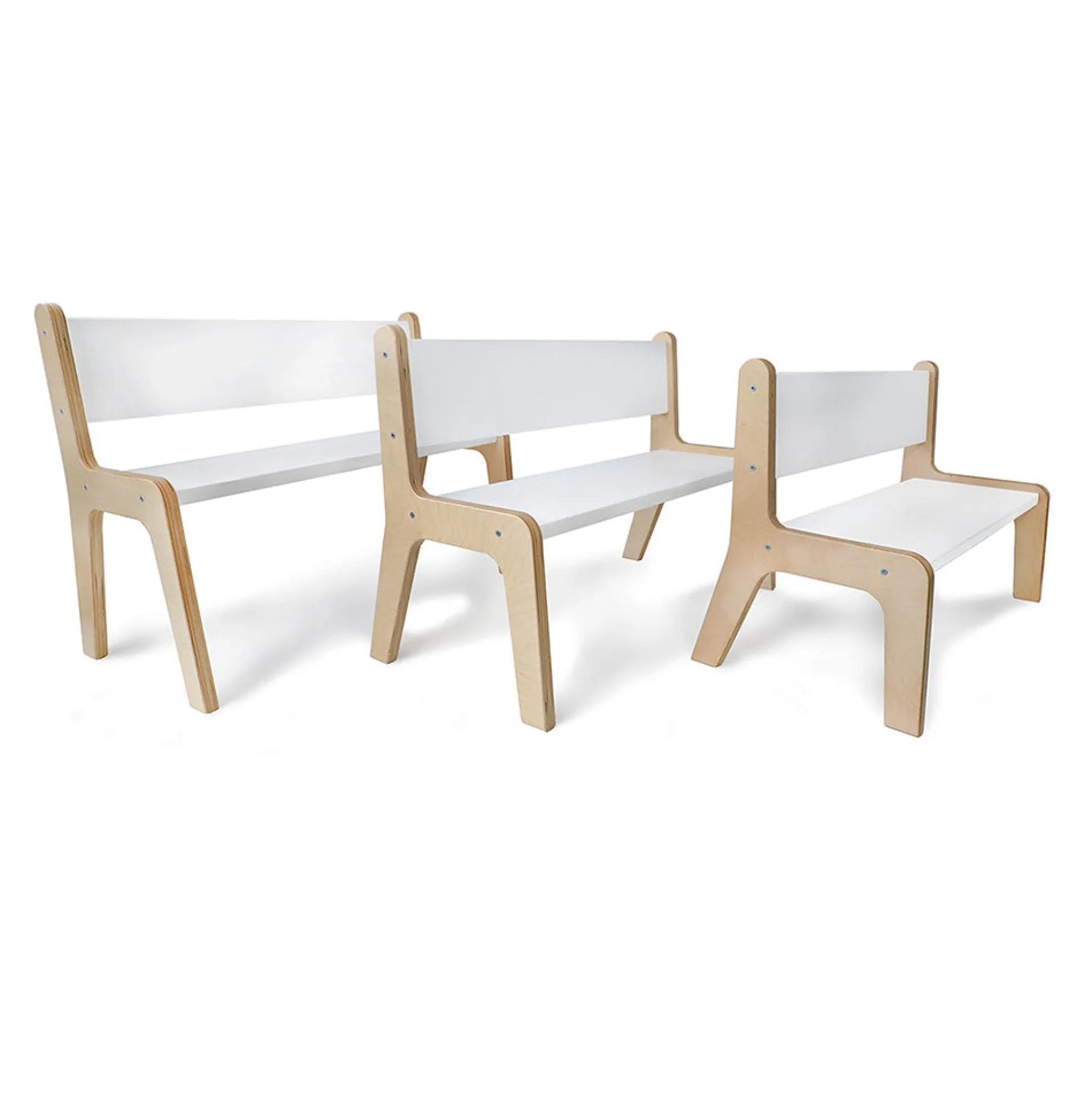 Whitney Plus 14″H Contoured Children’s Bench | Antimicrobial Classroom Seating