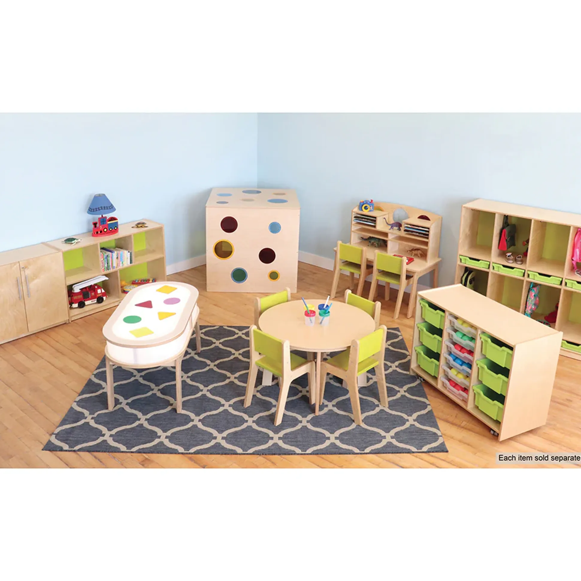 Whitney Plus Radiant LED Light Table | Curved Educational Light Table with Side Panels & UL-Listed Even Glow