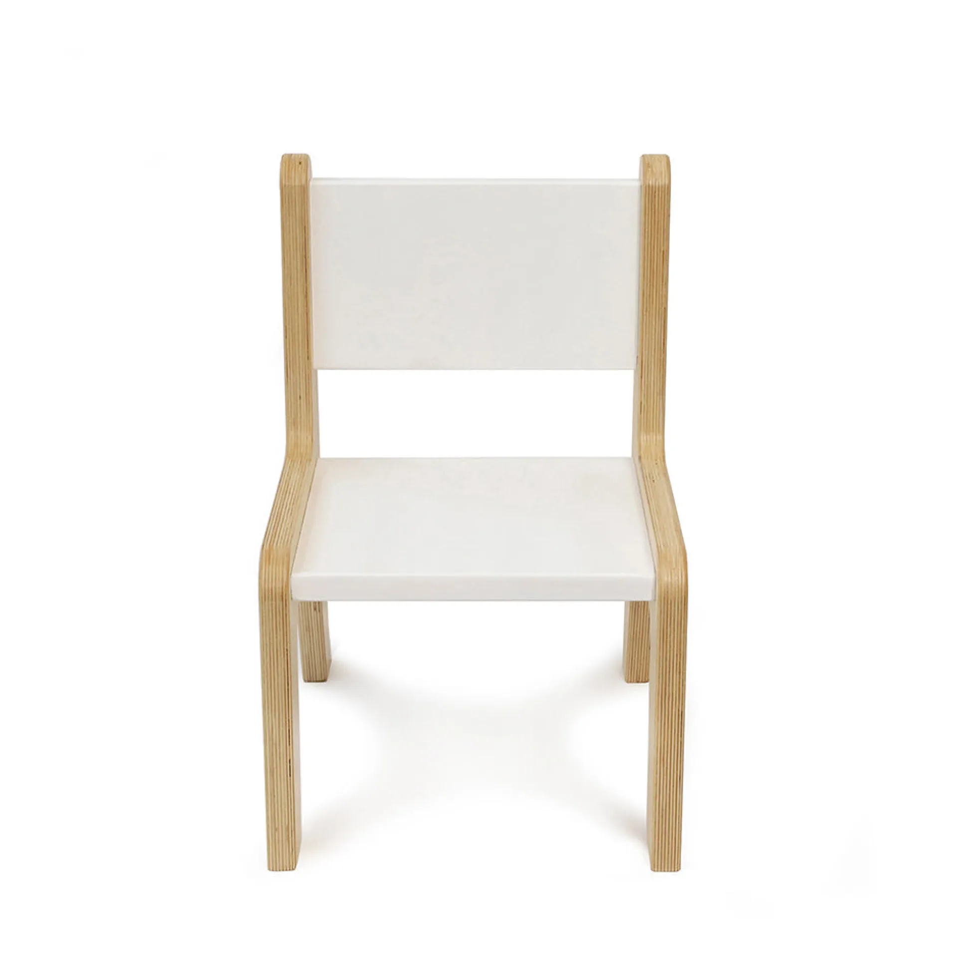 Whitney Plus 10" White Modern Birch Chair | Antimicrobial & Fully Assembled