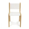 Whitney Plus 14" White Modern Birch Chair | Antimicrobial & Fully Assembled