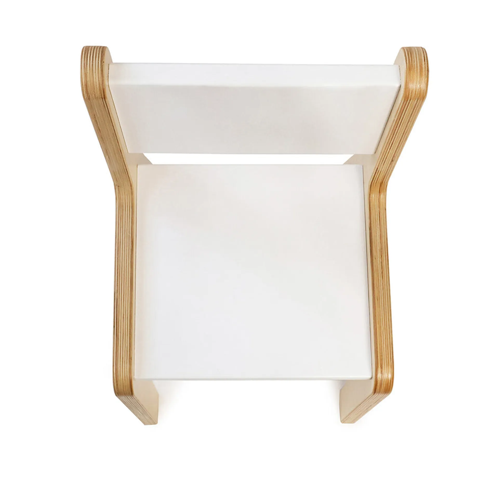 Whitney Plus 14" White Modern Birch Chair | Antimicrobial & Fully Assembled